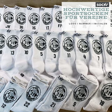 Sportsocken mit Logo für Vereine