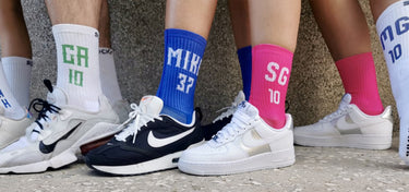 Personalisierte Sportsocken mit oder ohne Grip für alle Sportarten, alle Sportler, Kinder und ideal als Geschenkidee.