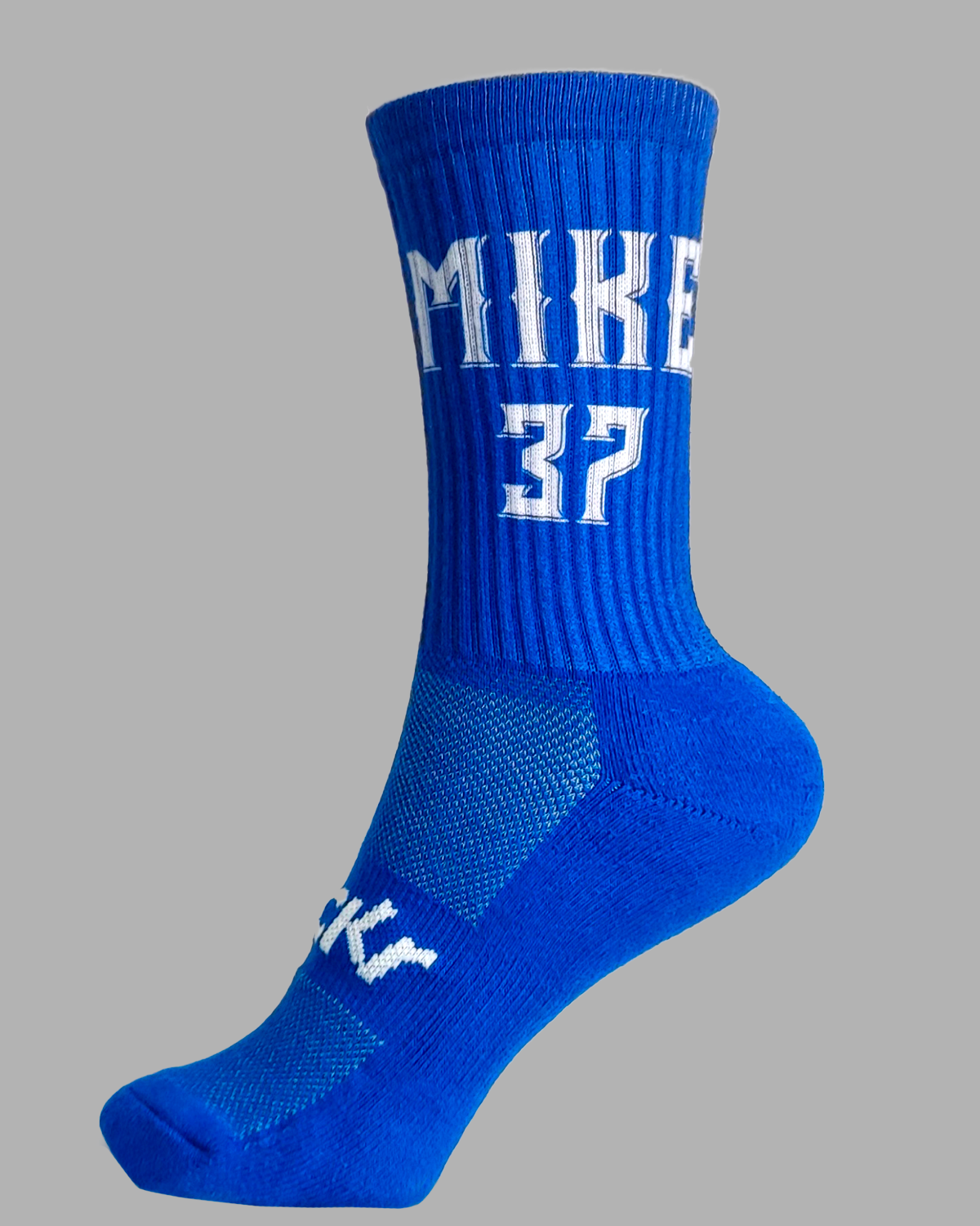 Sockr personalisierte Sportsocke blau Perso Thug