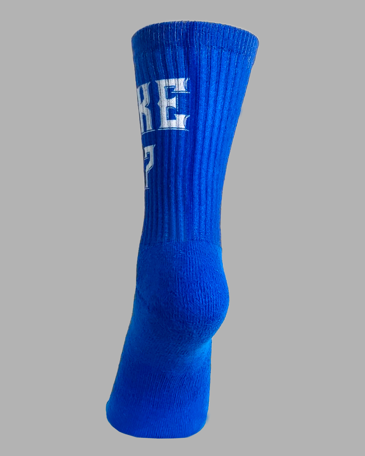 Sockr personalisierte Sportsocke blau hinten